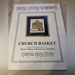Cross Stitch Wonders Church Basket Counted Cross Stitch Chart